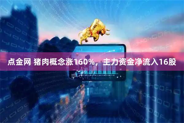 点金网 猪肉概念涨160%，主力资金净流入16股