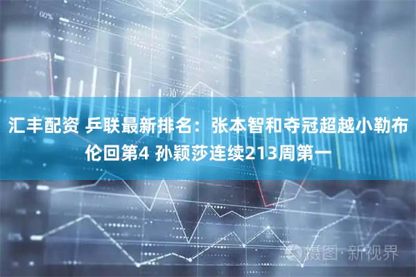 汇丰配资 乒联最新排名：张本智和夺冠超越小勒布伦回第4 孙颖莎连续213周第一